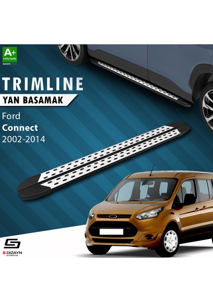 Ford Connect Uzun Şase TrimLine Gri Yan Basamak 210 Cm 2002-2014 A+ Kalite