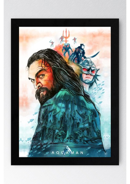 Aquaman Çerçeveli Tablo - Marvel Poster Tablo