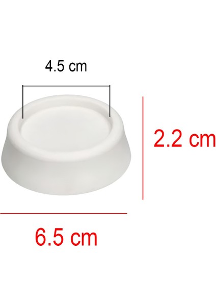 Titreşim Gürültü Önleyici Çamaşır Makinesi Kaydırmaz Stoper Beyaz Renk 4 Adet Ayak Denge Ayağı fiyatları