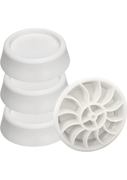 Titreşim Gürültü Önleyici Çamaşır Makinesi Kaydırmaz Stoper Beyaz Renk 4 Adet Ayak Denge Ayağı indirimleri