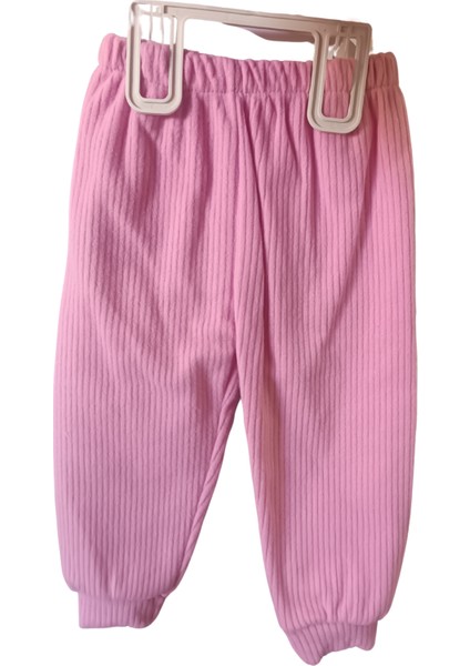 Pembe Kapüşonlu Fitilli Kız Çocuk Alt Üst Takım Minnie Gap