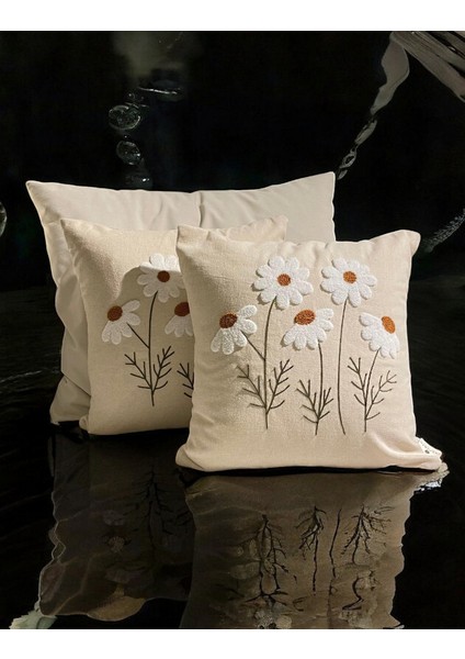 Punch Nakışlı Kırlent Papatya Uzun 43 x 43 fiyatları