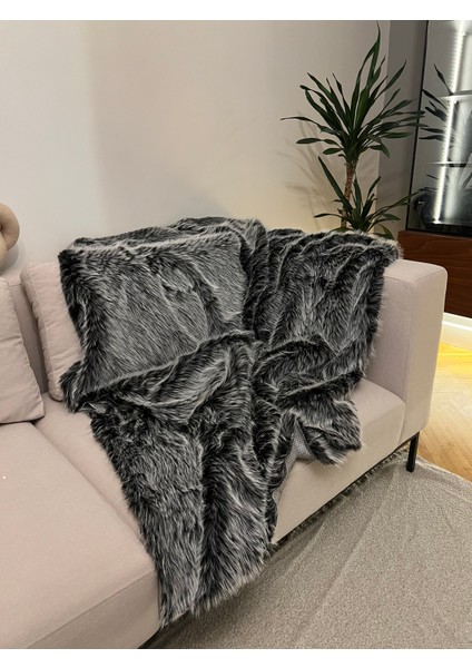 Peluş Örtü Kaymaz Koltuk Örtüsü Lolita Koltuk Örtüsü 200 x 150 cm