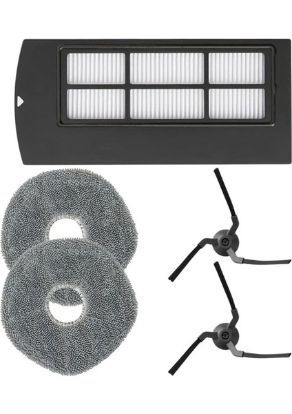 Eufy Clean X9 Pro Robot Süpürge Yedek Parçaları Için Yan Fırça Filtre Mop Pedi Seti (Yurt Dışından)