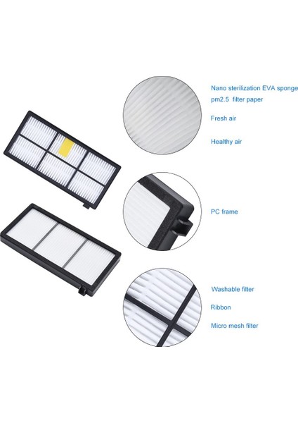Irobot Roomba 800 900 Serisi 805 860 870 871 880 890 960 980 Robotik Süpürge Aksesuar Yedek Parçaları Için Yedek Parça Takımı (Yurt Dışından) fiyatları