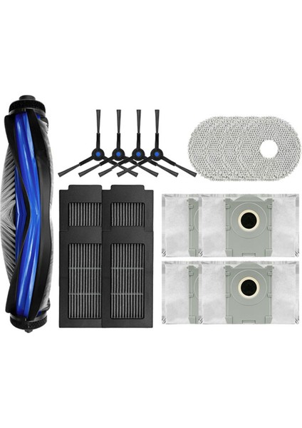 Ecovacs Debot T50 Pro Omnı / T50 Omnı Robot Süpürge Aksesuarları Ana Silindir Fırça Hepa Filtre Paspas Bezi Toz Torbası (Yurt Dışından)