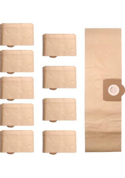 10 Paket 6.959-130.0 Kağıt Filtre Toz Torbası A 2201/2204/2504 Karcher Wd3 WD3P Islak ve Kuru Elektrikli Süpürge Yedek Parçası (Yurt Dışından)