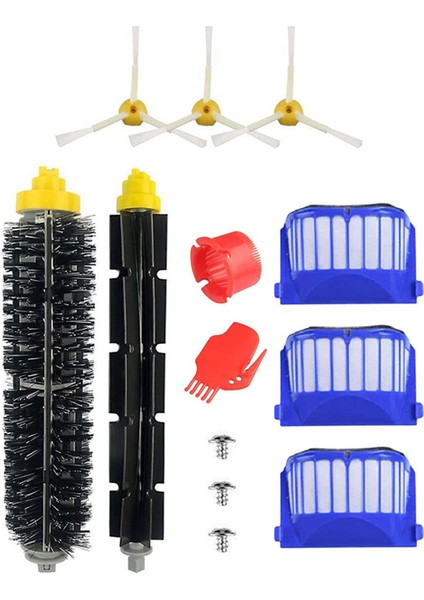 Yedek Parça Ana Fırça Yan Fırça Hepa Filtresi Irobot Roomba 600SERISI 630 650 Elektrikli Süpürge Aksesuarları (Yurt Dışından)