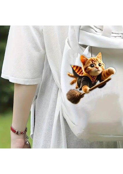 2d Akrilik Sihirli Süpürgesiyle Uçan Kedi Anahtarlık fırsatları