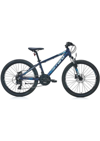 Force 420 Erkek Dağ Bisikleti 325H Hd 24 Jant 21 Vites Mat Koyu Mavi Açık Mavi Gümüş