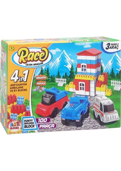 Asya Oyuncak Ant Blocks 100 Parça City Set ANT011