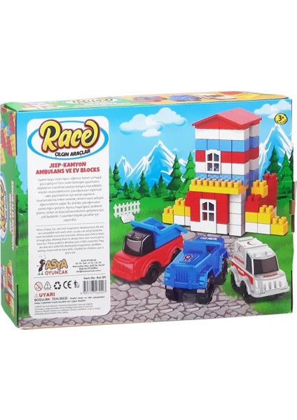 Asya Oyuncak Ant Blocks 100 Parça City Set ANT011