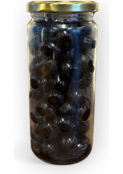 Tuzsuz Siyah Zeytin - Süzme Ağırlık 250 Gr. - Cam Kavanoz