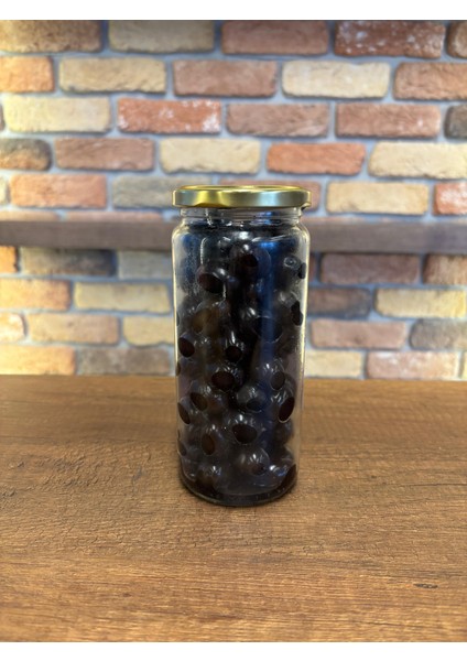 Tuzsuz Siyah Zeytin - Süzme Ağırlık 250 Gr. - Cam Kavanoz