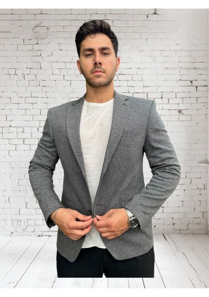 Gri Erkek Blazer Spor CEKET-1605 fırsatları