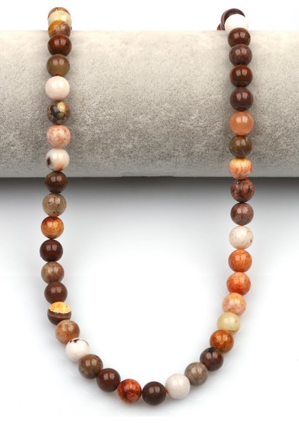 Fosil Mercan Doğaltaş Dizi 8 mm Küre Kesim fiyatları