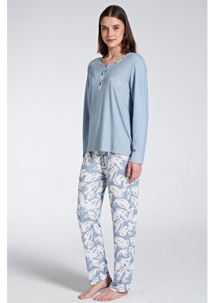 Kadın Uzun Kol Büyük Beden Pijama Takımı fiyatları
