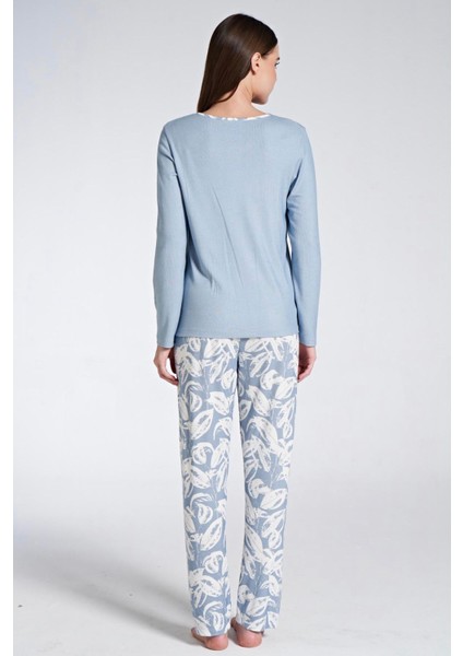 Kadın Uzun Kol Büyük Beden Pijama Takımı modelleri