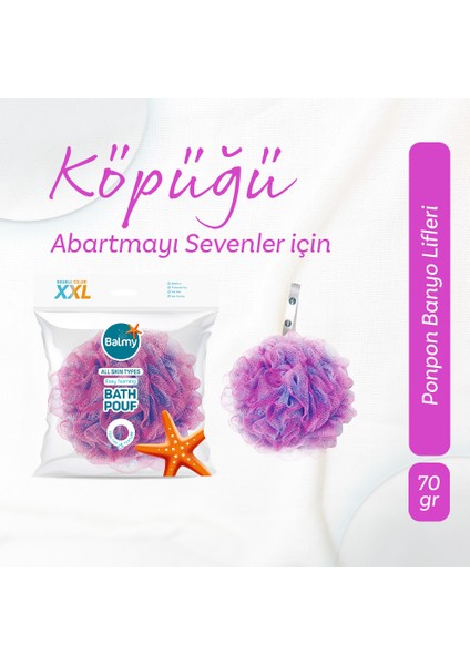 Banyo Lifi Xxlarge Pembe-Mor
