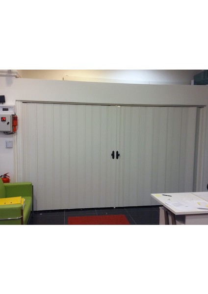 Beyaz Renkli Camsız 12 mm - Çift Kanat - En 144 cm * Boy 211 cm Akordiyon Kapı indirimleri