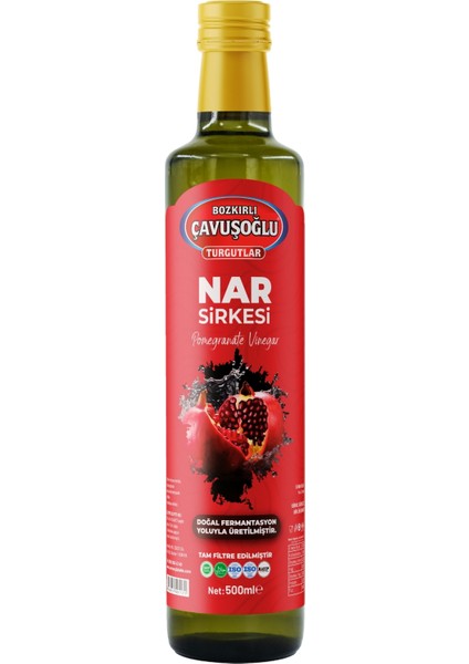 Doğal Fermantasyon Nar Sirkesi 500ML