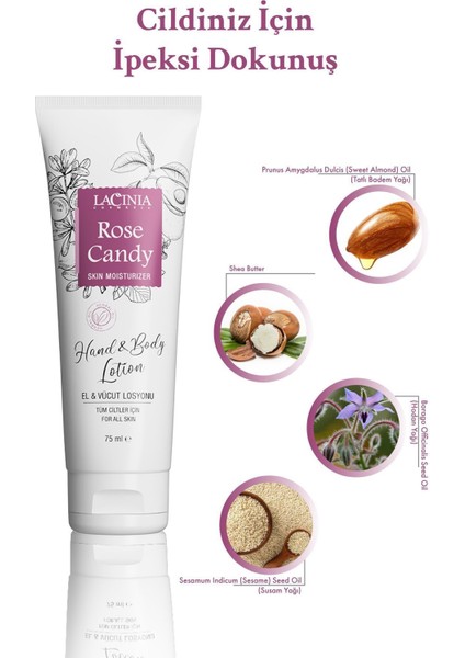 El ve Vücut Losyonu - Rose Candy 75 ml modelleri