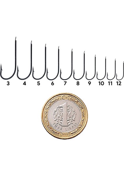 1522 Best Kirby Siyah Çapraz 1000 Li Olta Iğnesi No:6 fiyatları