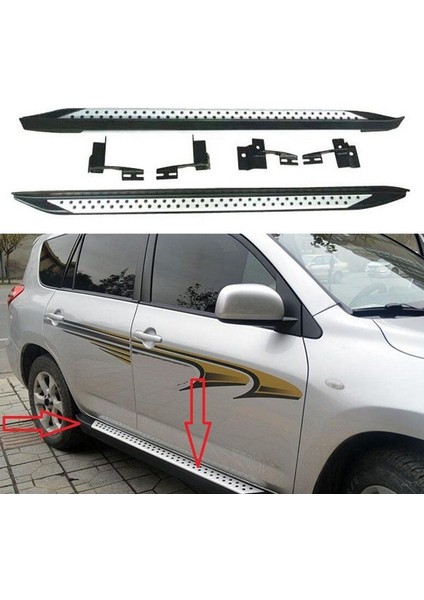 Toyota Rav Uyumlu 4 2006 2013 Yan Basamak Koruma Side Step Bmw Style