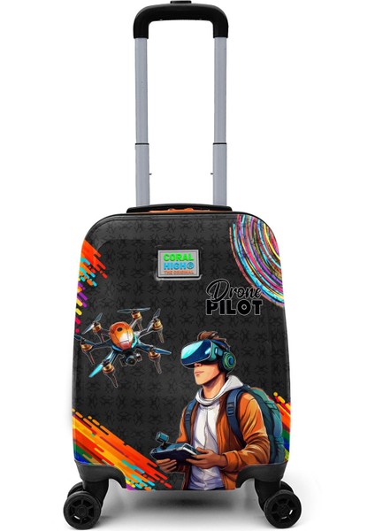 Kids Drone Pilot Desenli Çocuk Valizi 16796
