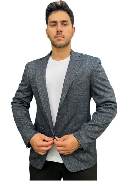 Çizgili Erkek Blazer Spor CEKET-1474