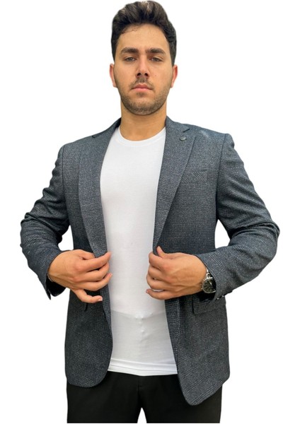 Çizgili Erkek Blazer Spor CEKET-1474