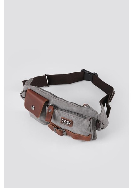 31459 Kanvas Kumaş Askılı Bel ve Omuz Çantası Grey fırsatları