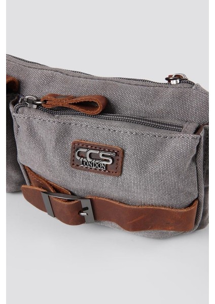 31459 Kanvas Kumaş Askılı Bel ve Omuz Çantası Grey indirimleri