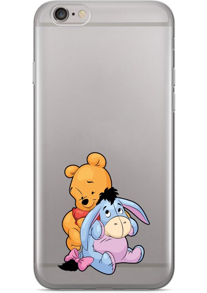 Iphone 6/6s Uyumlu Winnie Tasarımlı Baskılı Şeffaf Kılıf