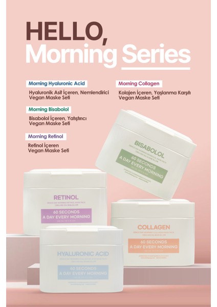 Bisabolol Içeren Yatıştırıcı Vegan Maske Seti 30 Adet Grace Day Hello Bisabolol Mask Pack 30 Pcs indirimleri