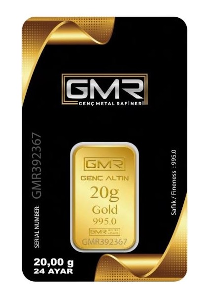 20 gr 24 Ayar Gmr Gram Altın