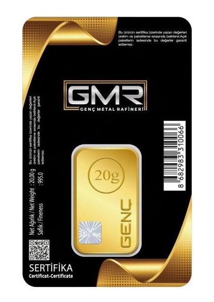 20 gr 24 Ayar Gmr Gram Altın