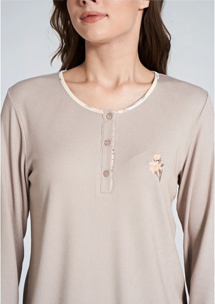 Kadın Uzun Kol Büyük Beden Pijama Takımı fiyatları