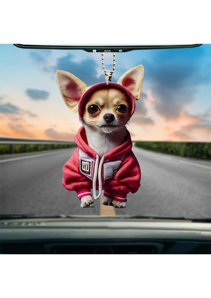 2d Akrilik Chihuahu Köpek Anahtarlık modelleri