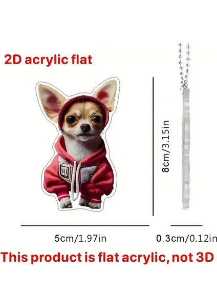 2d Akrilik Chihuahu Köpek Anahtarlık fırsatları