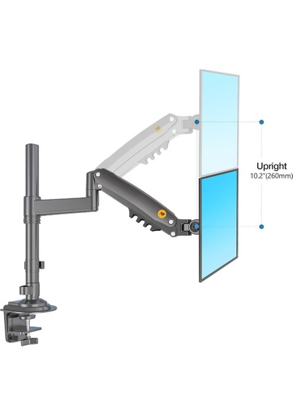 Nb North Bayou H100 Tek Kol Amortisörlü Profosyonel Monitör Standı