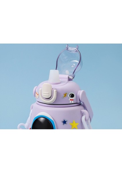 ml Astronot Karikatür Paslanmaz Çelik Taşınabilir Kayışlı Su Şişesi Çocuk Saman Izoleli Su Şışesı-Ml (Yurt Dışından) indirimleri