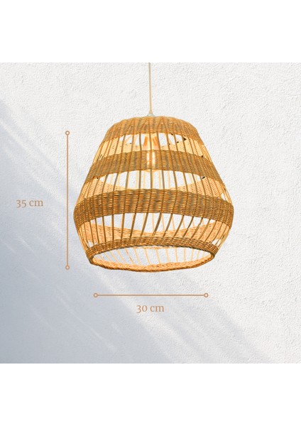 Rattan Bambu Bohem Avize