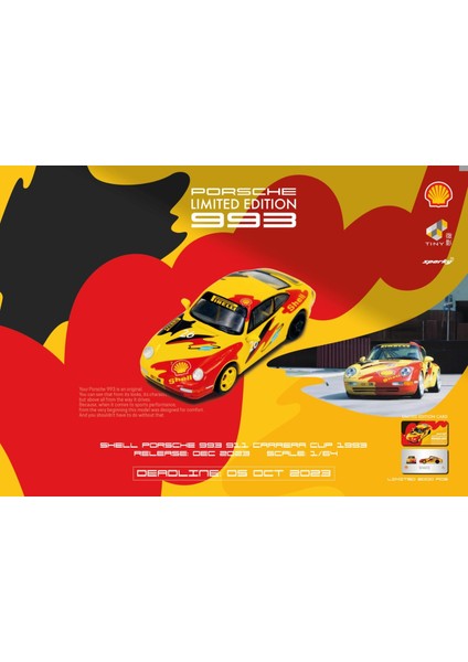 1/64 Diecast Porsche 993 Carrera Cup 1993 Shell Without Rear Spoile fırsatları