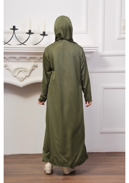 Kız Çocuk Başörtülü Namaz Elbisesi