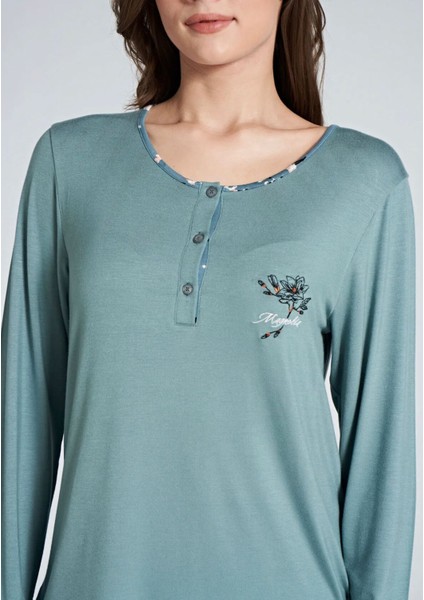 Kadın Uzun Kol Büyük Beden Pijama Takımı fiyatları