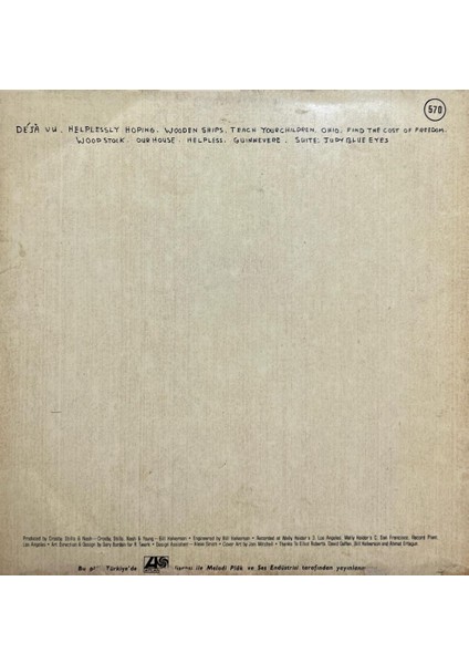 Crosby, Stills - Nash - Young ‎– So Far 1974 Baskı Lp fiyatları