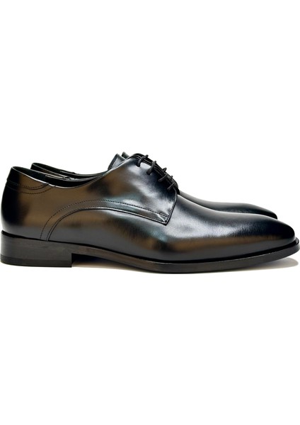 Bağcıklı Klasik Siyah Deri Ayakkabı modelleri