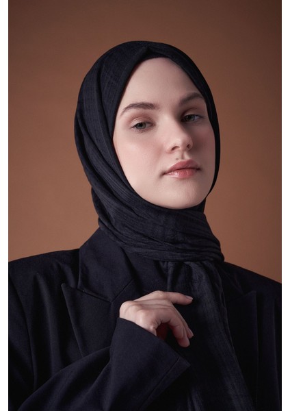Misto Pamuk Serisi Şal Siyah