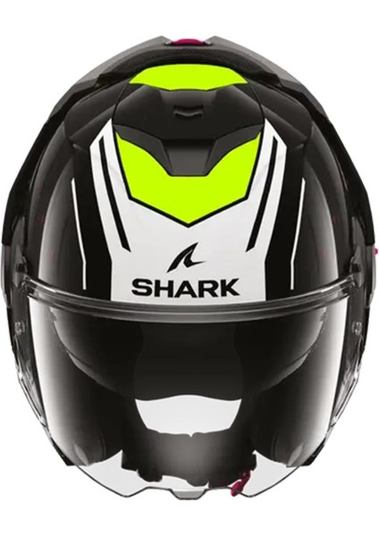 Oxo Rydger Siyah Beyaz Sarı Çene Açılır Kask modelleri
